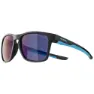 Alpina Flexxy Cool I Kids Verspiegelte Polarisierte Sonnenbrille, Black / cyan, Blue Mirror/CAT3
