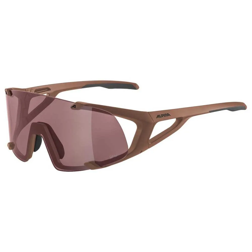 Alpina Hawkeye Q-lite Sonnenbrille, Brick matt, Black Red Mirror/CAT3 Alpina Hawkeye Q-lite Sonnenbrille, Brick matt, Black Red Mirror/CAT3