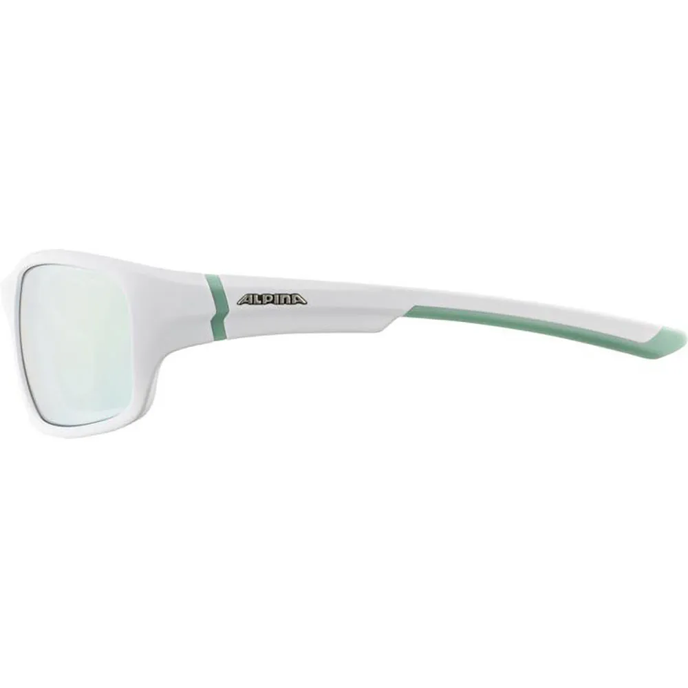 Alpina Lyron S Spiegel-sonnenbrille, White matt / pistachio, Emerald Mirror/CAT3 Alpina Lyron S Spiegel-sonnenbrille, White matt / pistachio, Emerald Mirror/CAT3