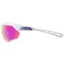 Alpina Nylos Hr Verspiegelte Polarisierte Sonnenbrille, White / purple, Purple Mirror/CAT3