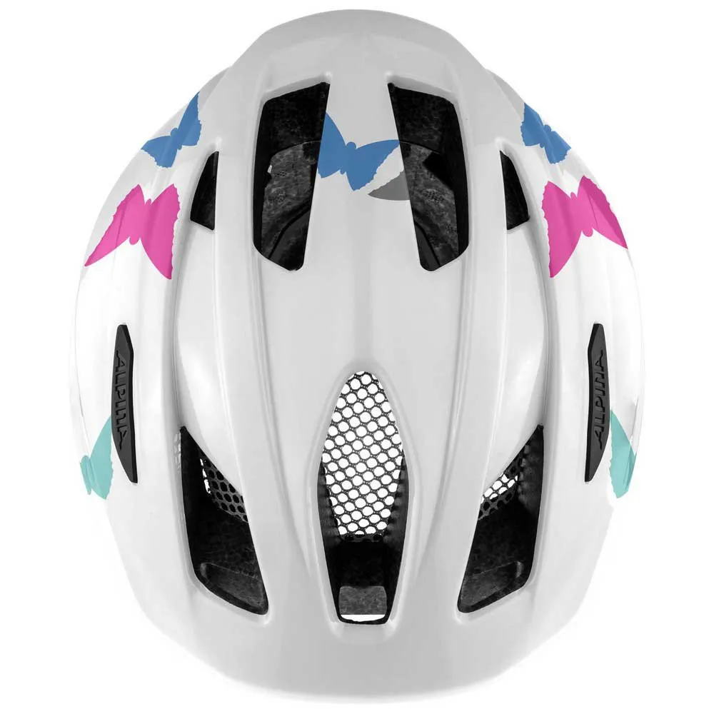 Alpina Pico Junior-helm, Pearlwhite butterflies gloss