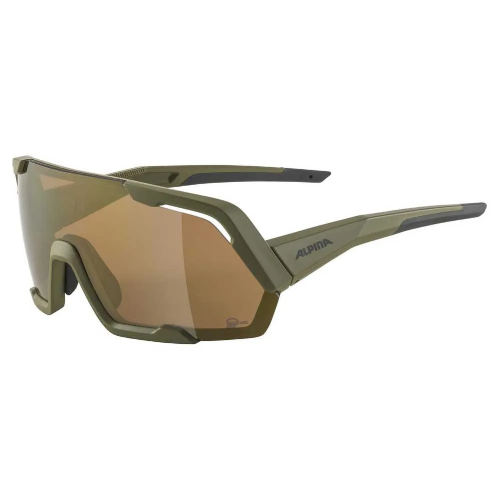 Alpina Rocket Q-lite Sonnenbrille, Olive matt, Bronce Mirror/CAT3 Alpina Rocket Q-lite Sonnenbrille, Olive matt, Bronce Mirror/CAT3