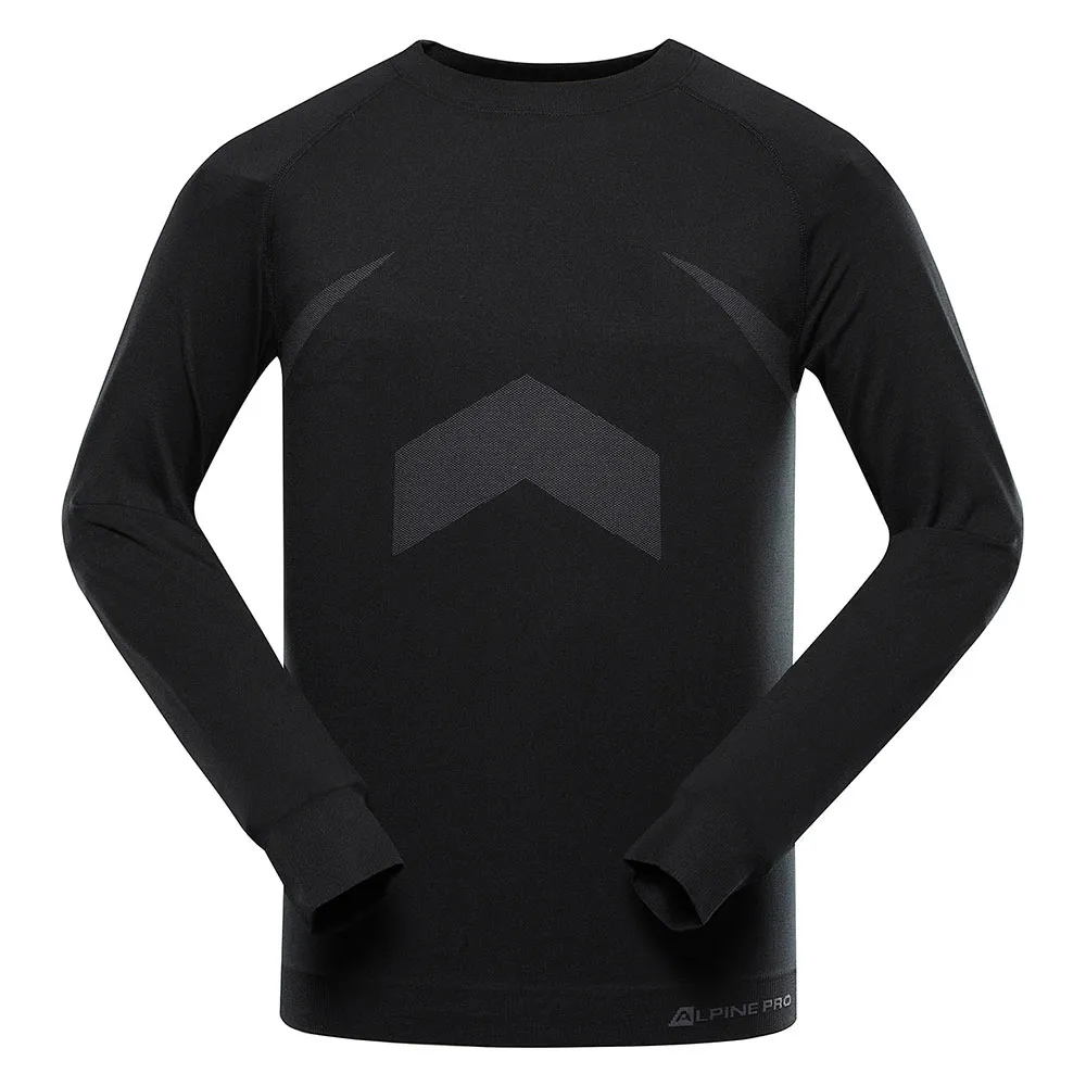 Alpine Pro Ambos Langarm-baselayer, Black / smoked pearl Alpine Pro Ambos Langarm-baselayer, Black / smoked pearl