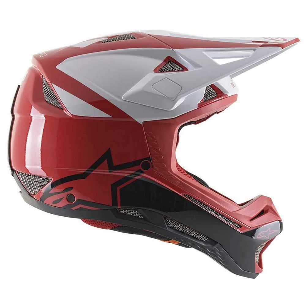 Alpinestars Missile Pro Downhillhelm, Red / white Alpinestars Missile Pro Downhillhelm, Red / white