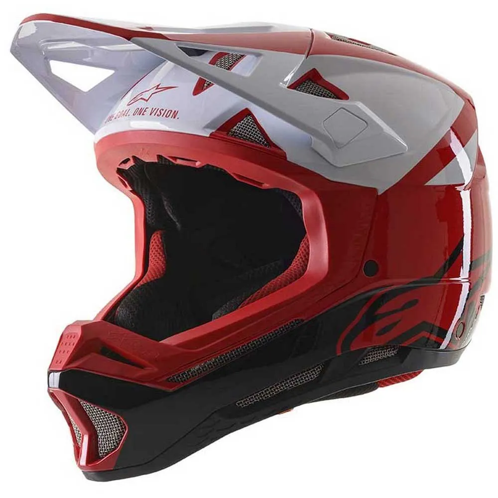Alpinestars Missile Pro Downhillhelm, Red / white Alpinestars Missile Pro Downhillhelm, Red / white