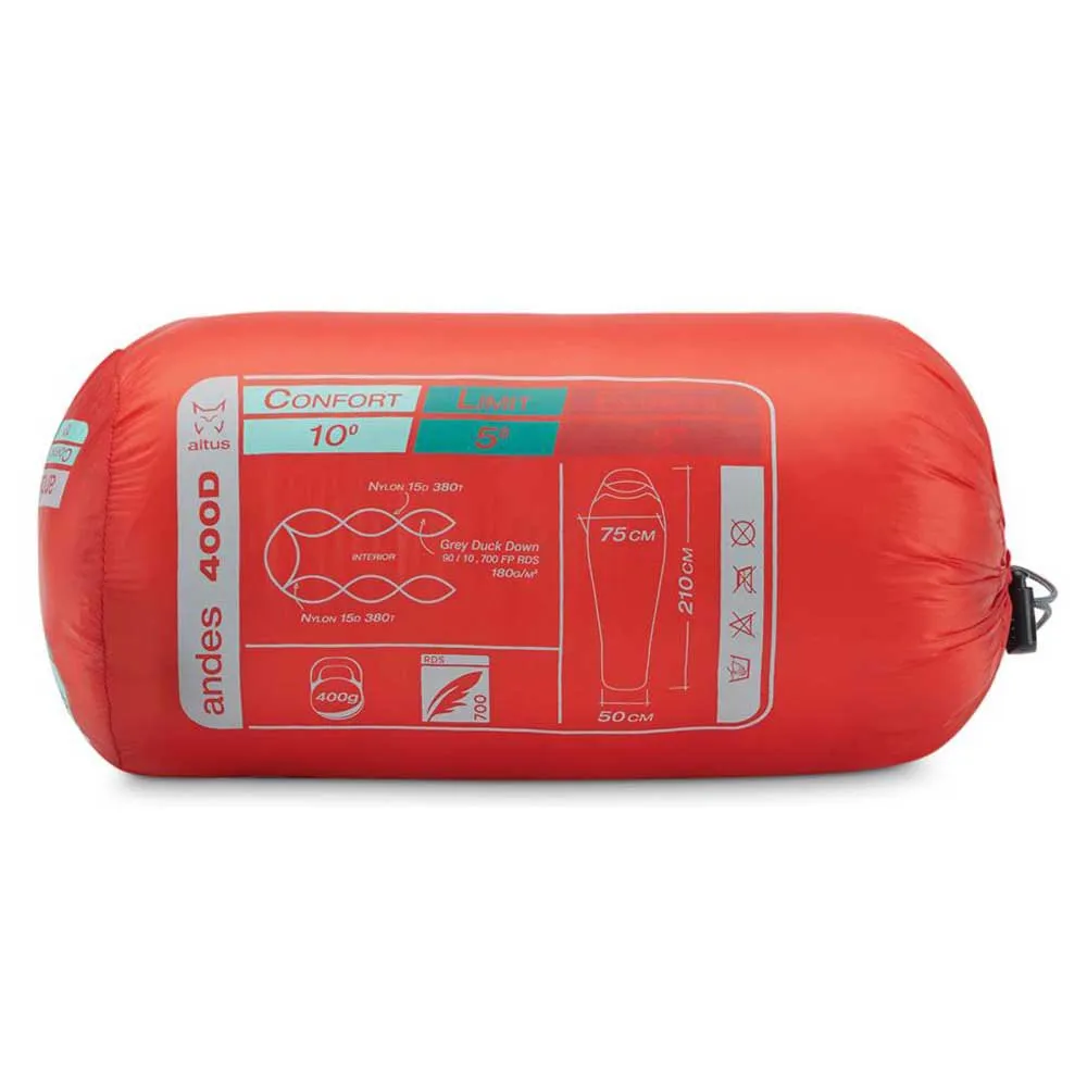 Altus Andes 400 H30 Schlafsack, Golden lime, Left Zipper Altus Andes 400 H30 Schlafsack, Golden lime, Left Zipper