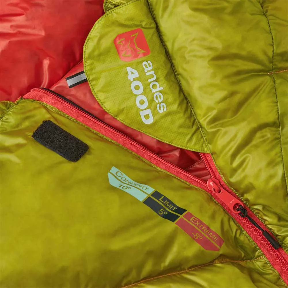 Altus Andes 400 H30 Schlafsack, Golden lime, Left Zipper Altus Andes 400 H30 Schlafsack, Golden lime, Left Zipper