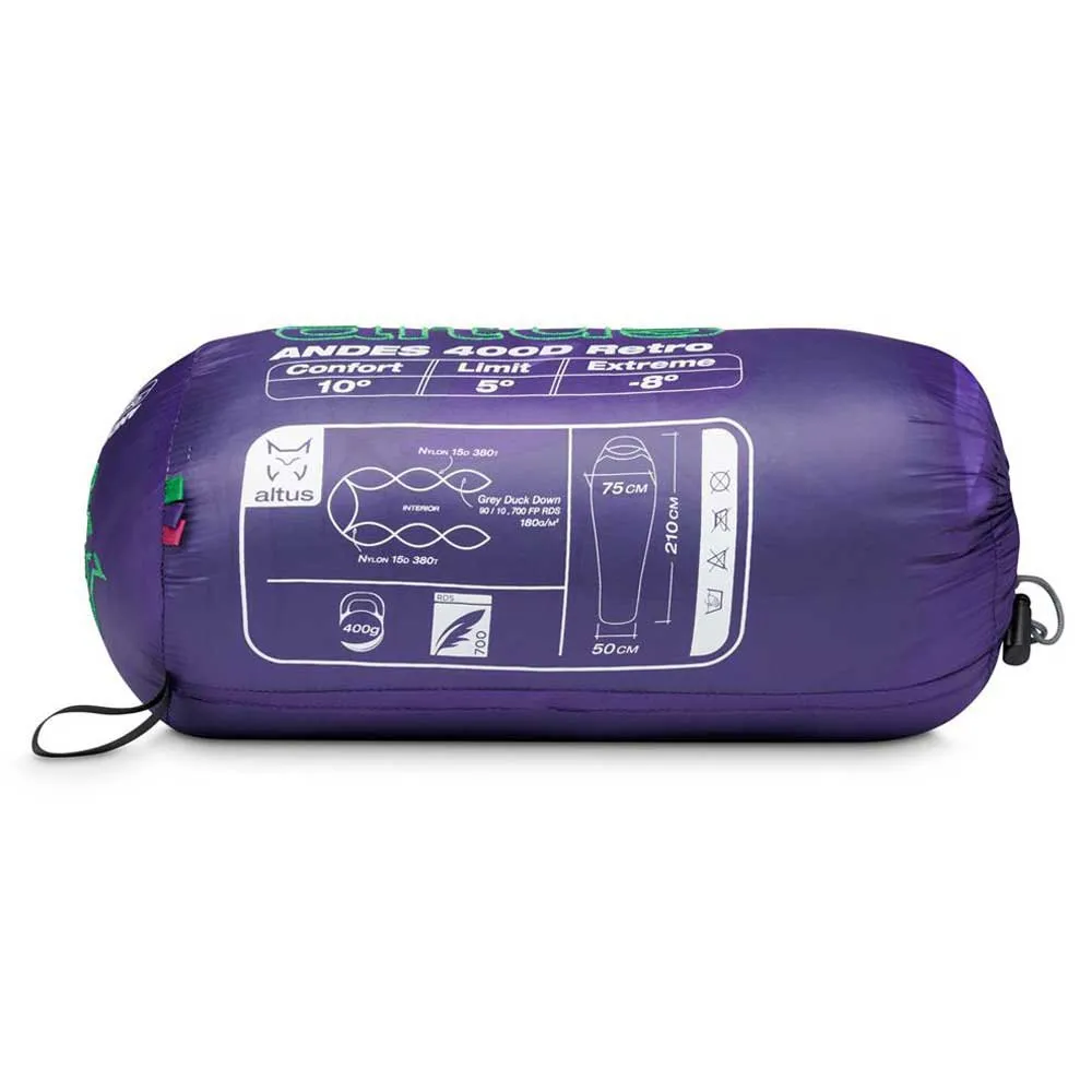 Altus Andes 400 Z80 Schlafsack, Purple, Left Zipper Altus Andes 400 Z80 Schlafsack, Purple, Left Zipper