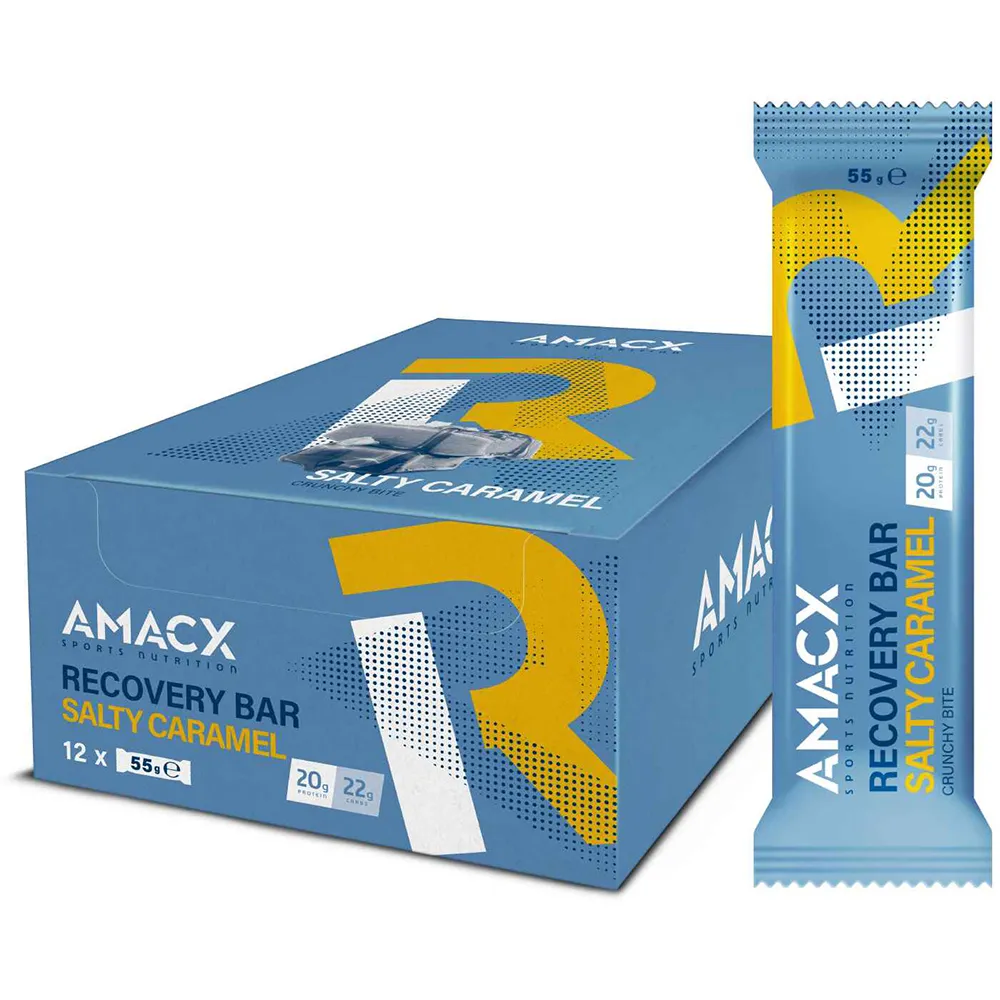 Amacx Box Mit Energieriegeln Zur Regeneration Karamell Salzig 55g 12 Einheiten, Blue, One Size Amacx Box Mit Energieriegeln Zur Regeneration Karamell Salzig 55g 12 Einheiten, Blue, One Size