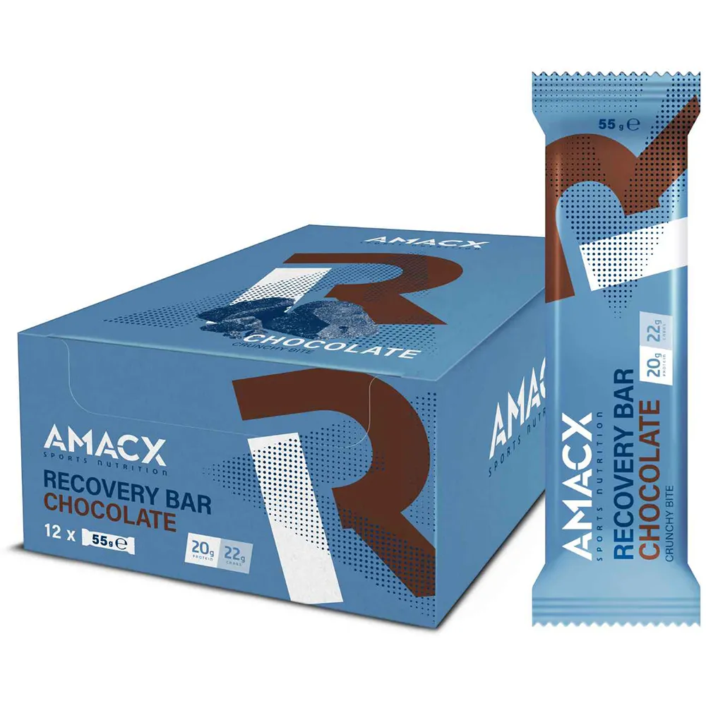 Amacx Box Mit Energieriegeln Zur Regeneration Shokolade 55g 12 Einheiten, Blue, One Size Amacx Box Mit Energieriegeln Zur Regeneration Shokolade 55g 12 Einheiten, Blue, One Size