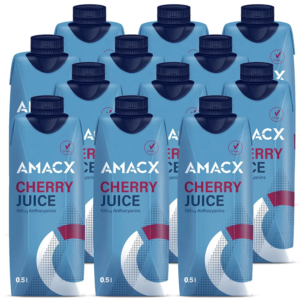 Amacx Cherry Juice 0.5l Wiederherstellungseinheiten 12 Einheiten, Blue, One Size Amacx Cherry Juice 0.5l Wiederherstellungseinheiten 12 Einheiten, Blue, One Size