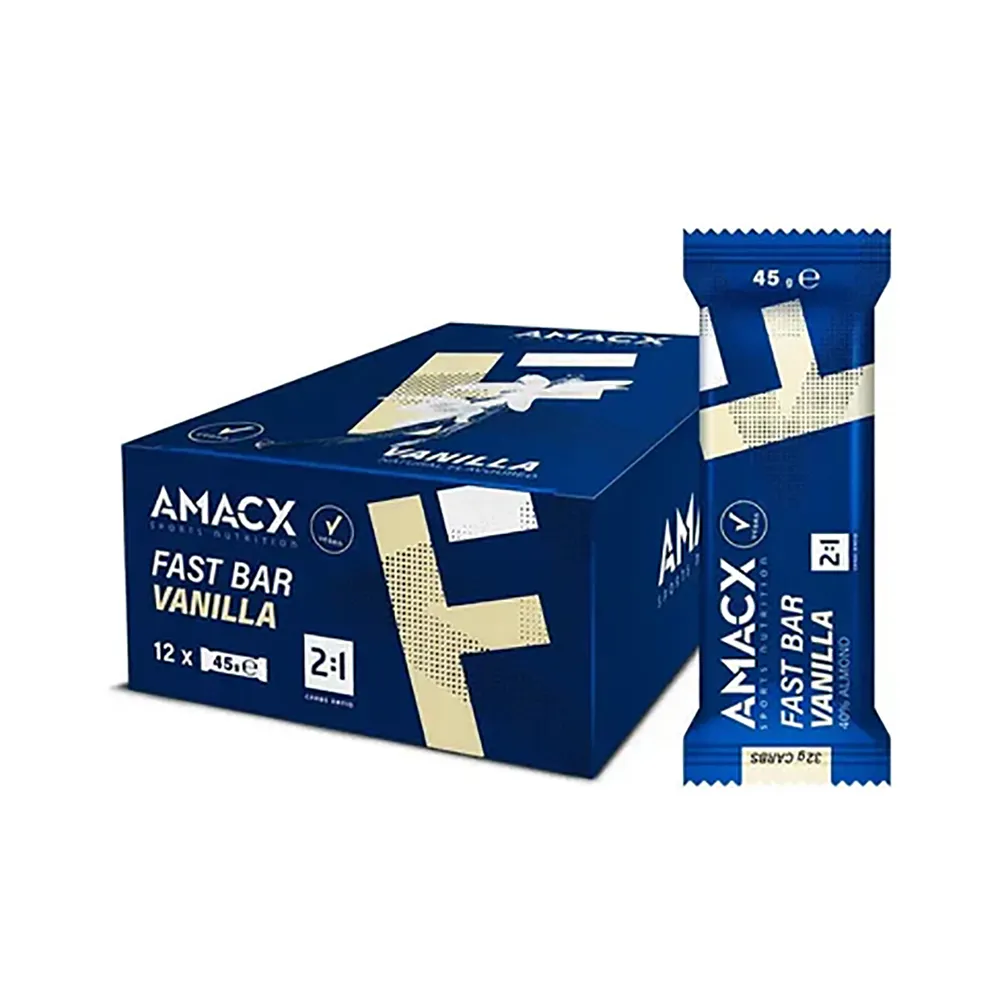 Amacx Fast Vanilla Einheiten Von Schachteln Mit Energieriegeln 12 Einheiten, Blue, One Size Amacx Fast Vanilla Einheiten Von Schachteln Mit Energieriegeln 12 Einheiten, Blue, One Size
