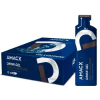 Amacx + Koffein-energiegel-box Cola 60ml 12 Einheiten Amacx + Koffein-energiegel-box Cola 60ml 12 Einheiten