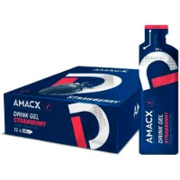 Amacx Schachtel Mit Energiegelen Erdbeere 60ml 12 Einheiten