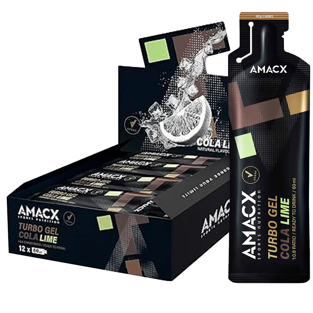 Amacx Turbo-energiegel-box Cola Limette 60ml 12 Einheiten, Blue, One Size Amacx Turbo-energiegel-box Cola Limette 60ml 12 Einheiten, Blue, One Size