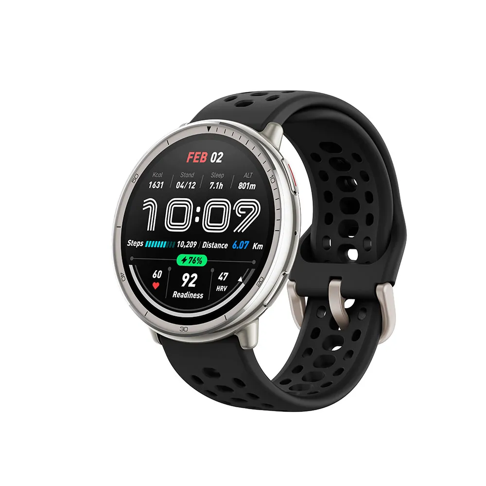 Amazfit Active 2 Smartwatch Refurbished, Black