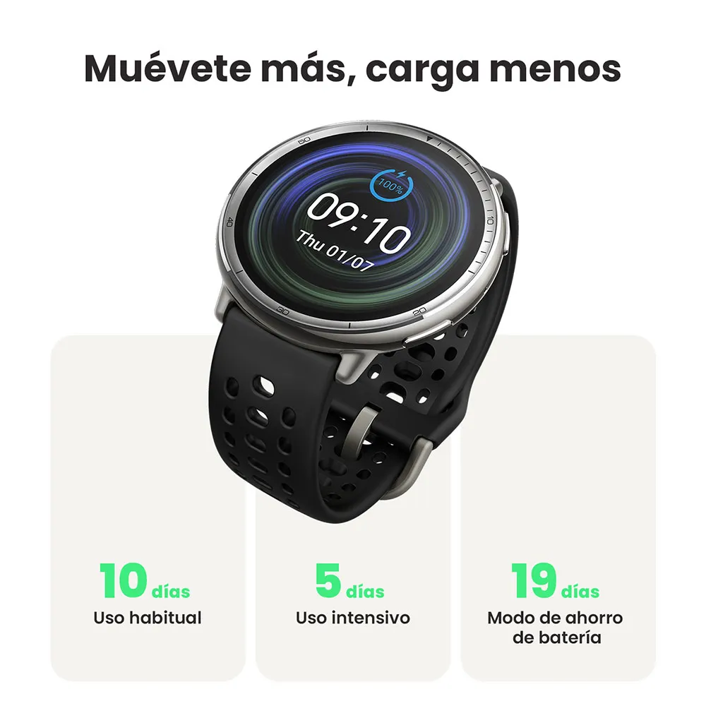 Amazfit Active 2 Smartwatch Refurbished, Black