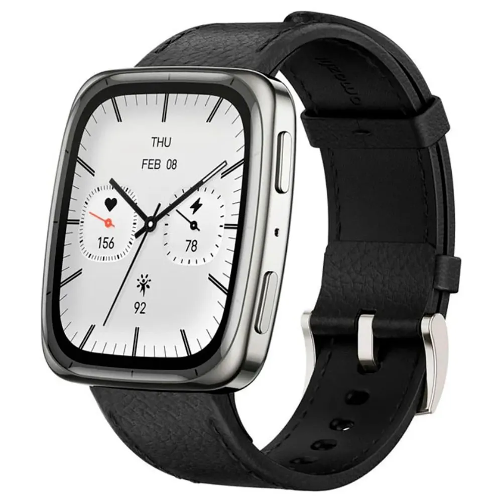 Amazfit Active 2 Square Nfc Smartwatch, Black