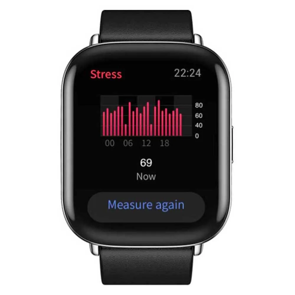 Amazfit Zepp E Square Leather Smartwatch, Black Amazfit Zepp E Square Leather Smartwatch, Black