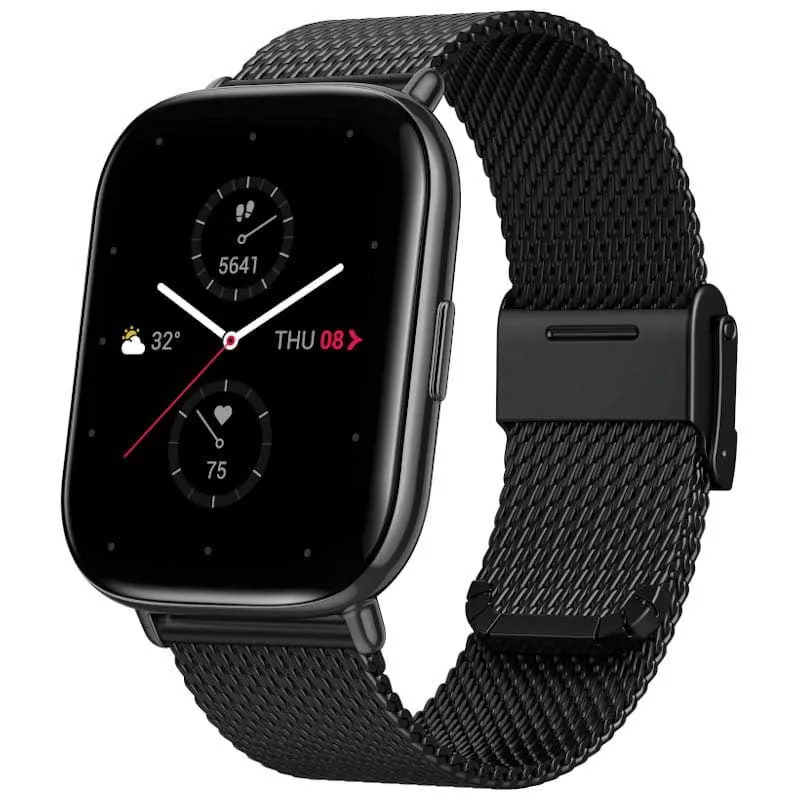 Amazfit Zepp E Square Metallic Smartwatch, Black Amazfit Zepp E Square Metallic Smartwatch, Black