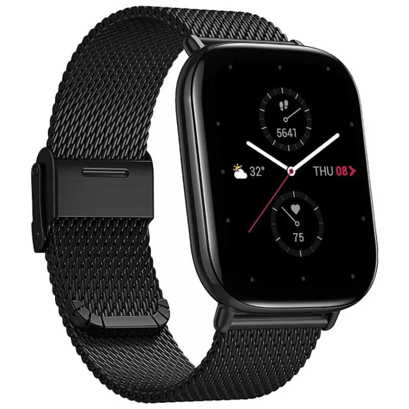Amazfit Zepp E Square Metallic Smartwatch, Black Amazfit Zepp E Square Metallic Smartwatch, Black