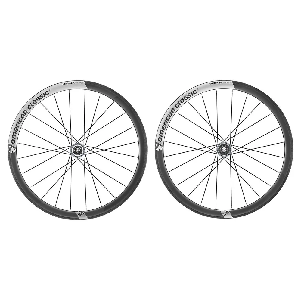 American Classic Carbon 40 Rennrad Laufradsatz, Black / grey, 100 / 130mm, Shimano/Sram HG American Classic Carbon 40 Rennrad Laufradsatz, Black / grey, 100 / 130mm, Shimano/Sram HG