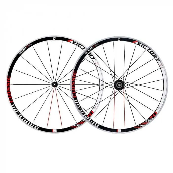 American Classic Victory 30 Gravel-laufradsatz, Black / white, 100 / 130mm, Shimano/Sram HG American Classic Victory 30 Gravel-laufradsatz, Black / white, 100 / 130mm, Shimano/Sram HG
