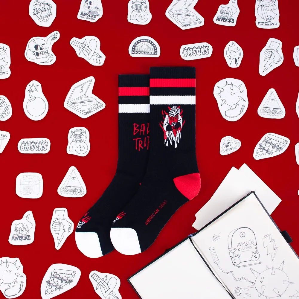 American Socks Bad Trip Lange Socken, Black
