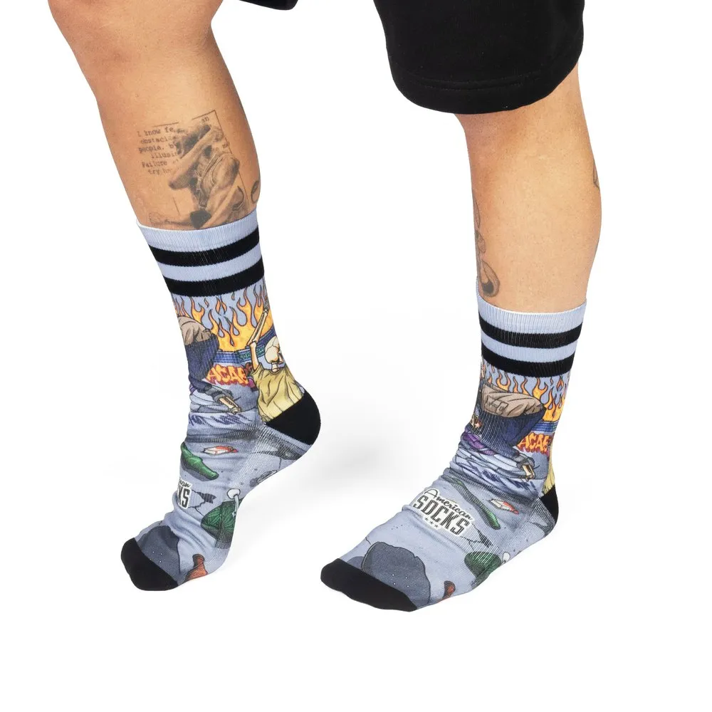 American Socks Thrashpals Lange Socken, Grey