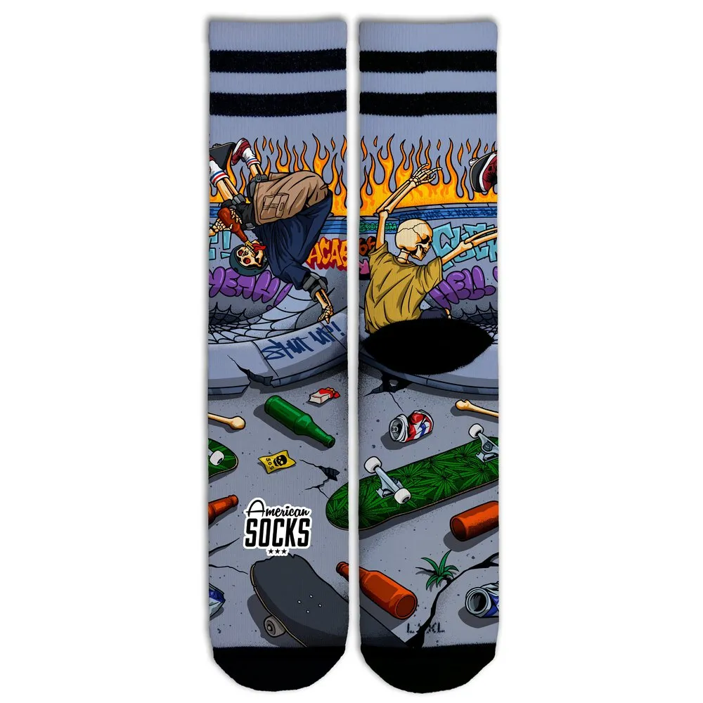American Socks Thrashpals Lange Socken, Grey