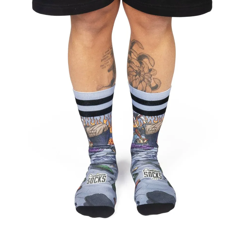 American Socks Thrashpals Lange Socken, Grey