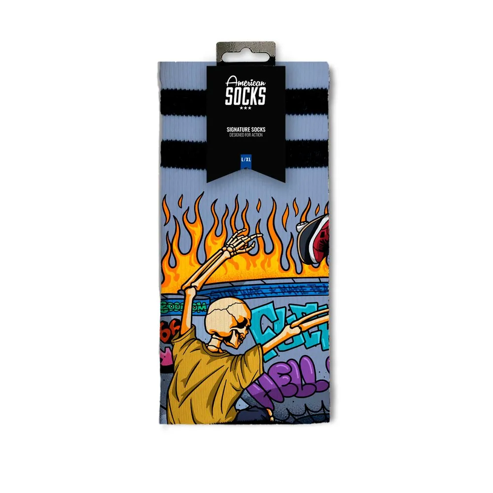 American Socks Thrashpals Lange Socken, Grey