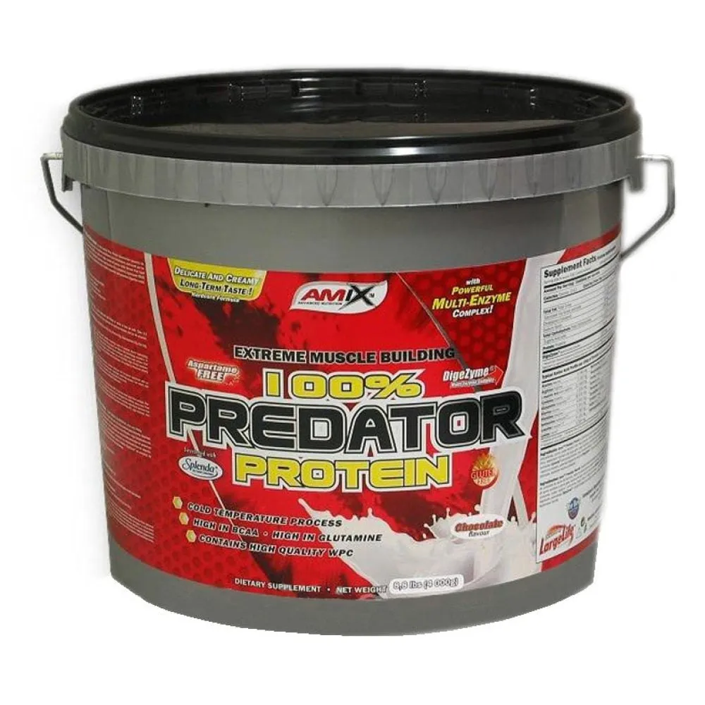 Amix 100% Predator Proteinpulver Für Getränke Shokolade 4kg, Uncolor, One Size Amix 100% Predator Proteinpulver Für Getränke Shokolade 4kg, Uncolor, One Size