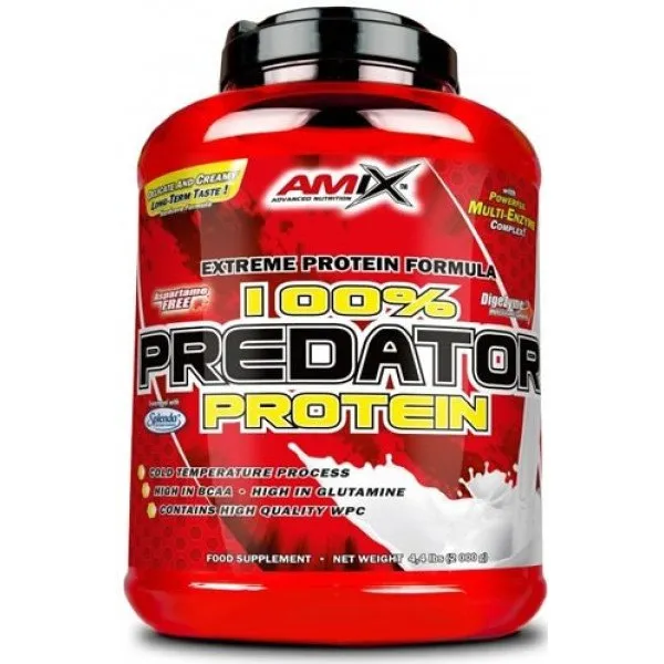 Amix 132.3 Predator Protein L-glutaminpulver Vanille 2kg, Clear, One Size Amix 132.3 Predator Protein L-glutaminpulver Vanille 2kg, Clear, One Size