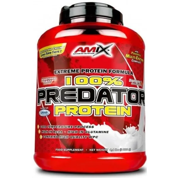 Amix 132.4 Predator Protein L-glutamin Pulver Banane 2kg, Clear, One Size Amix 132.4 Predator Protein L-glutamin Pulver Banane 2kg, Clear, One Size