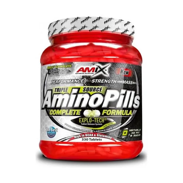 Amix Amino Pills Tabletten 330 Einheiten, White, One Size Amix Amino Pills Tabletten 330 Einheiten, White, One Size