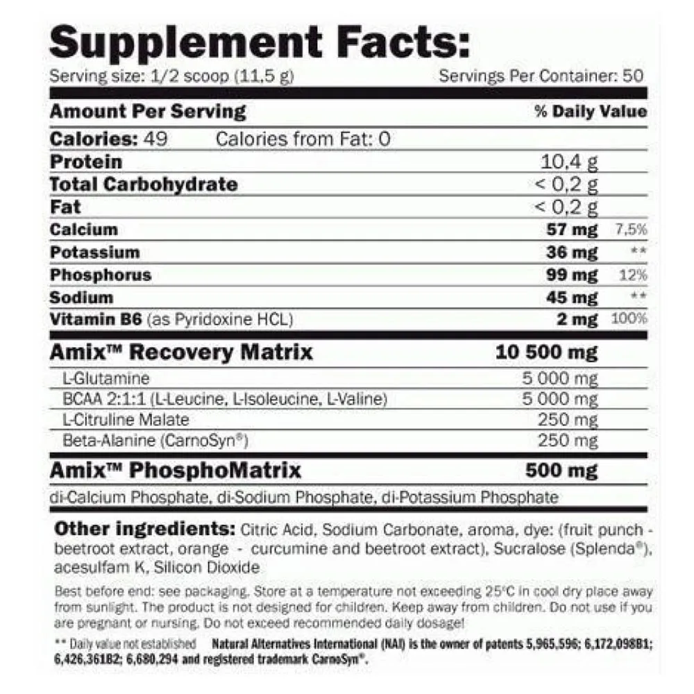 Amix Bcaa Glutamin Aminosäuren Fruchtpulver 300g, Uncolor, One Size Amix Bcaa Glutamin Aminosäuren Fruchtpulver 300g, Uncolor, One Size