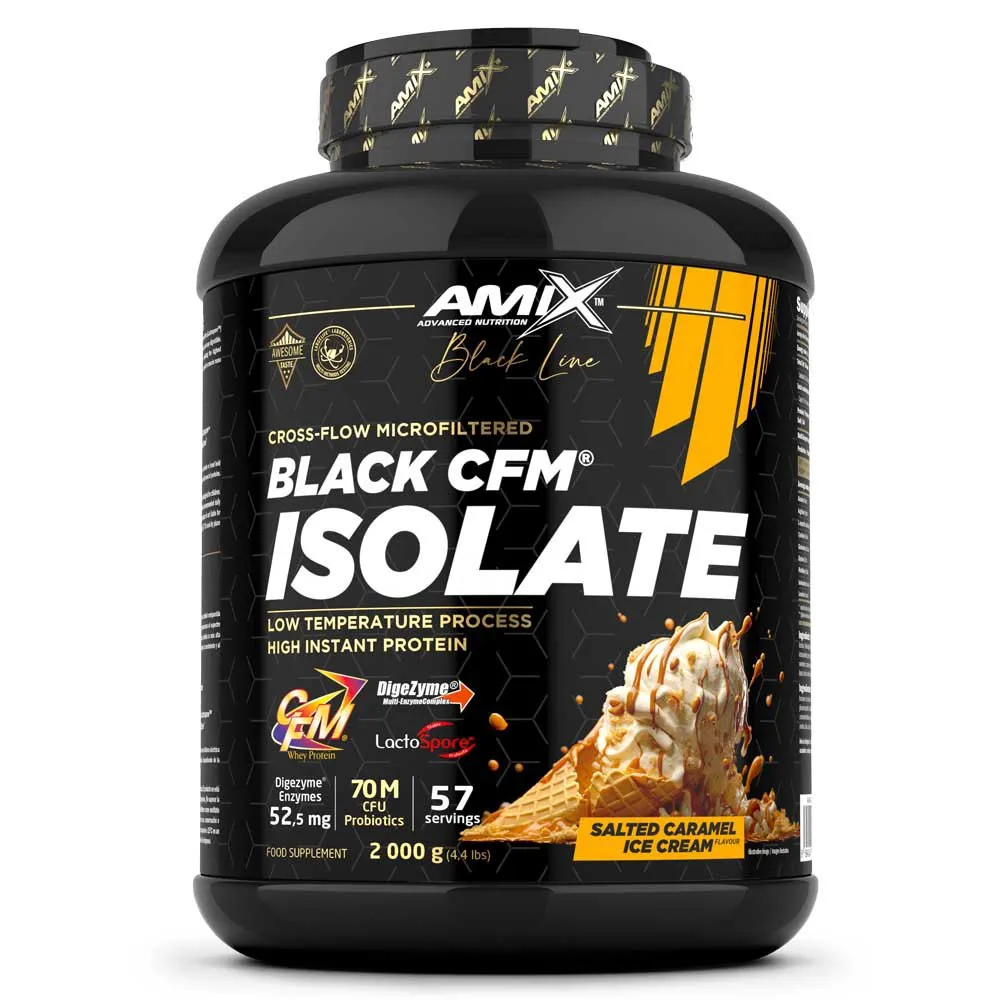 Amix Black Cfm Isolate Protein Gesalzenes Karamell 2kg, One size Amix Black Cfm Isolate Protein Gesalzenes Karamell 2kg, One size