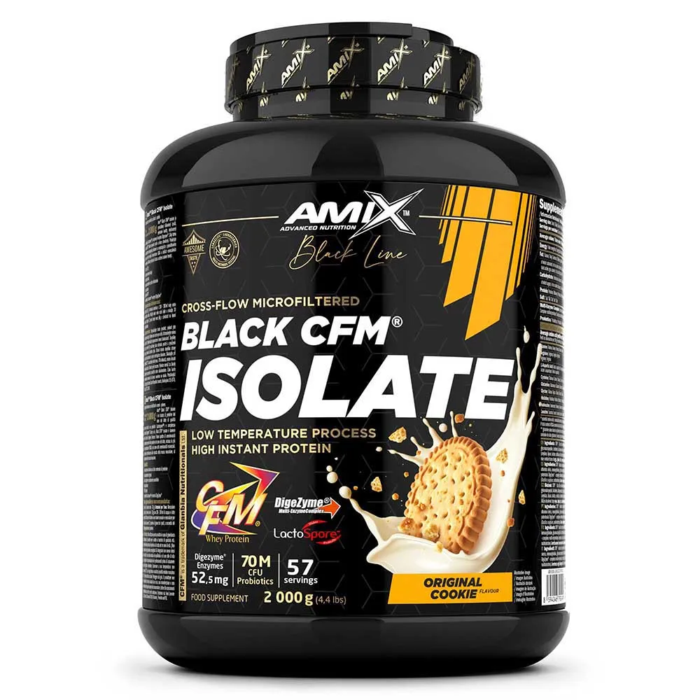 Amix Black Cfm Isolate Whey 2kg Protein Plätzchen, One size