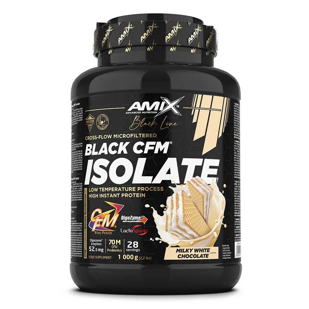 Amix Black Cfm Isolate Whey Protein Weiße Schokolade 1kg, One size Amix Black Cfm Isolate Whey Protein Weiße Schokolade 1kg, One size