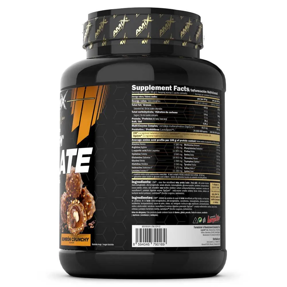 Amix Black Cfm Molkenproteinisolat Bonbon-crunch 1kg, One size Amix Black Cfm Molkenproteinisolat Bonbon-crunch 1kg, One size