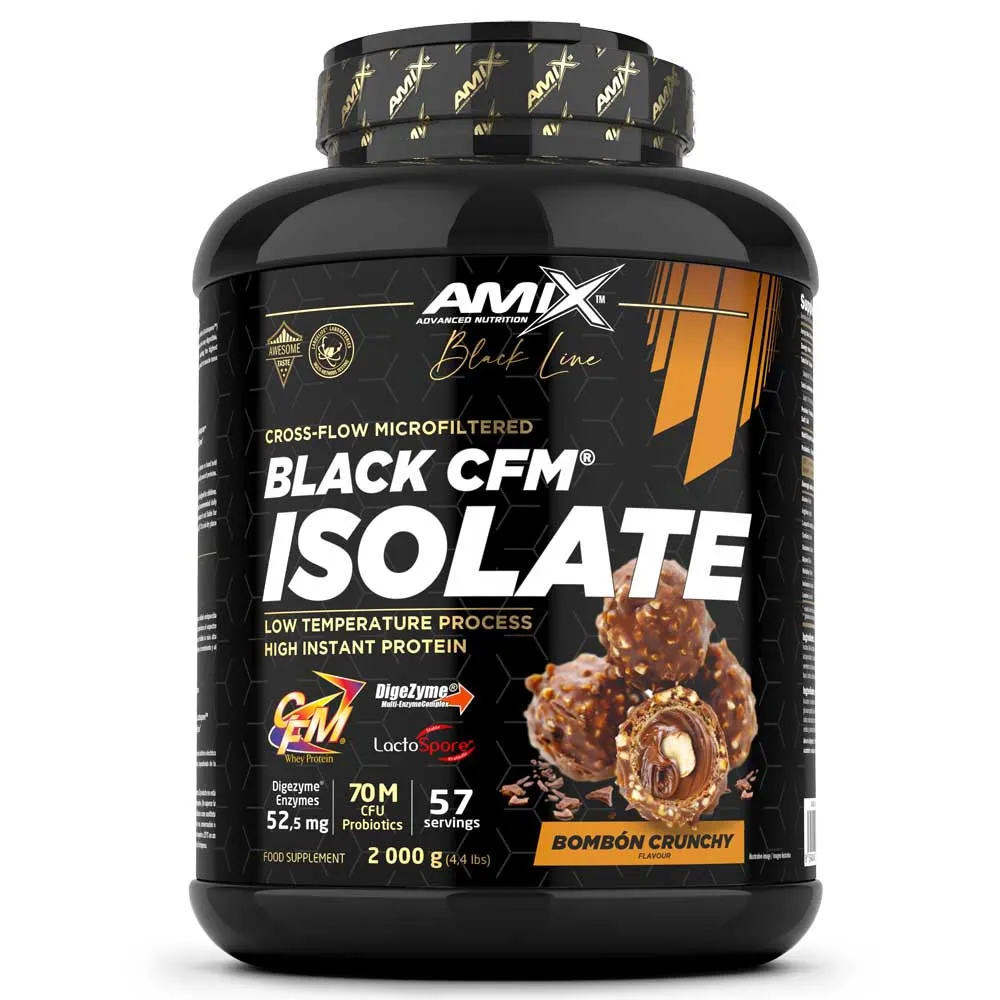 Amix Black Cfm Molkenproteinisolat Bonbon-crunch 2kg, One size Amix Black Cfm Molkenproteinisolat Bonbon-crunch 2kg, One size