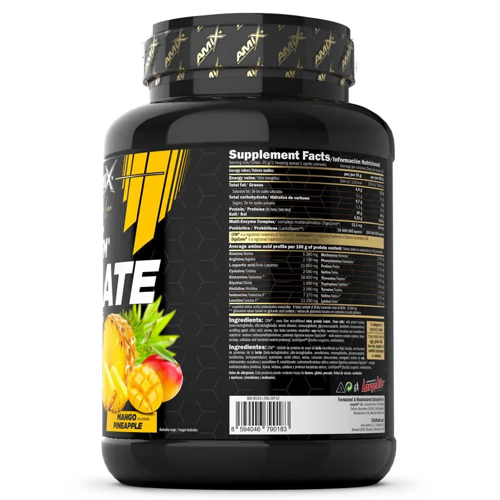 Amix Black Cfm Molkenproteinisolat Mango Und Ananas 1kg, One size Amix Black Cfm Molkenproteinisolat Mango Und Ananas 1kg, One size