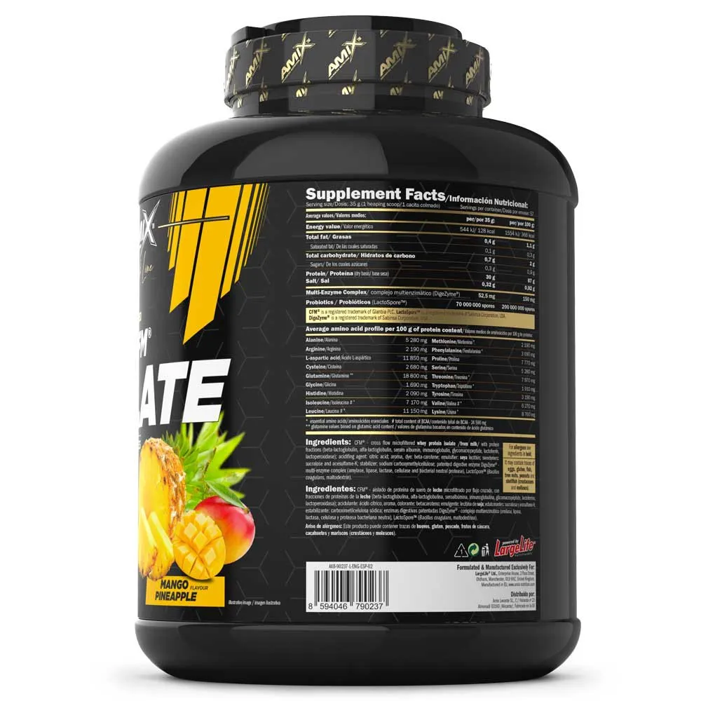 Amix Black Cfm Molkenproteinisolat Mango Und Ananas 2kg, One size