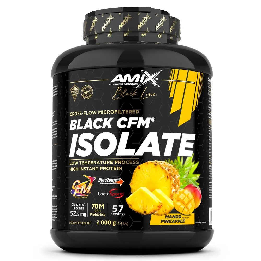 Amix Black Cfm Molkenproteinisolat Mango Und Ananas 2kg, One size