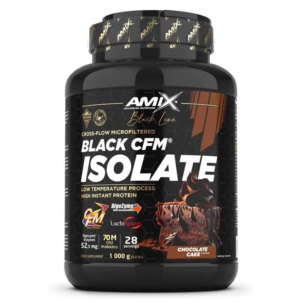 Amix Black Cfm Molkenproteinisolat Schokoladenkuchen 1kg, One size Amix Black Cfm Molkenproteinisolat Schokoladenkuchen 1kg, One size