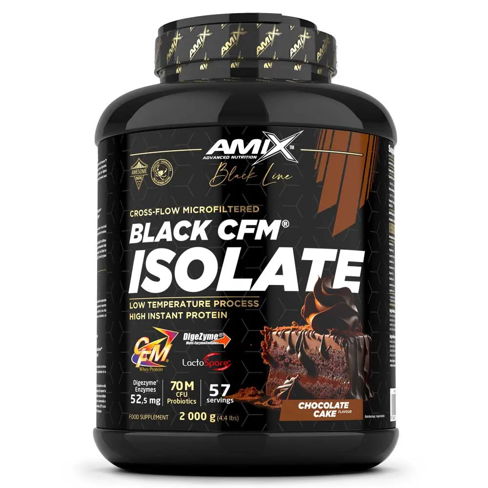 Amix Black Cfm Molkenproteinisolat Schokoladenkuchen 2kg, One size Amix Black Cfm Molkenproteinisolat Schokoladenkuchen 2kg, One size