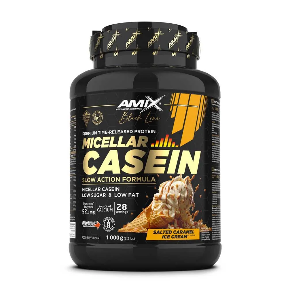 Amix Black Micellar 1kg Casein Protein Gesalzenes Karamell, One size