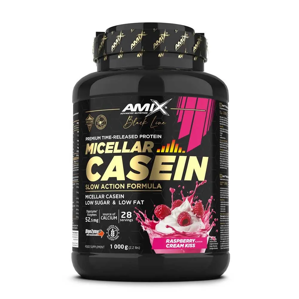 Amix Black Micellar 1kg Casein Protein Himbeere, One size Amix Black Micellar 1kg Casein Protein Himbeere, One size