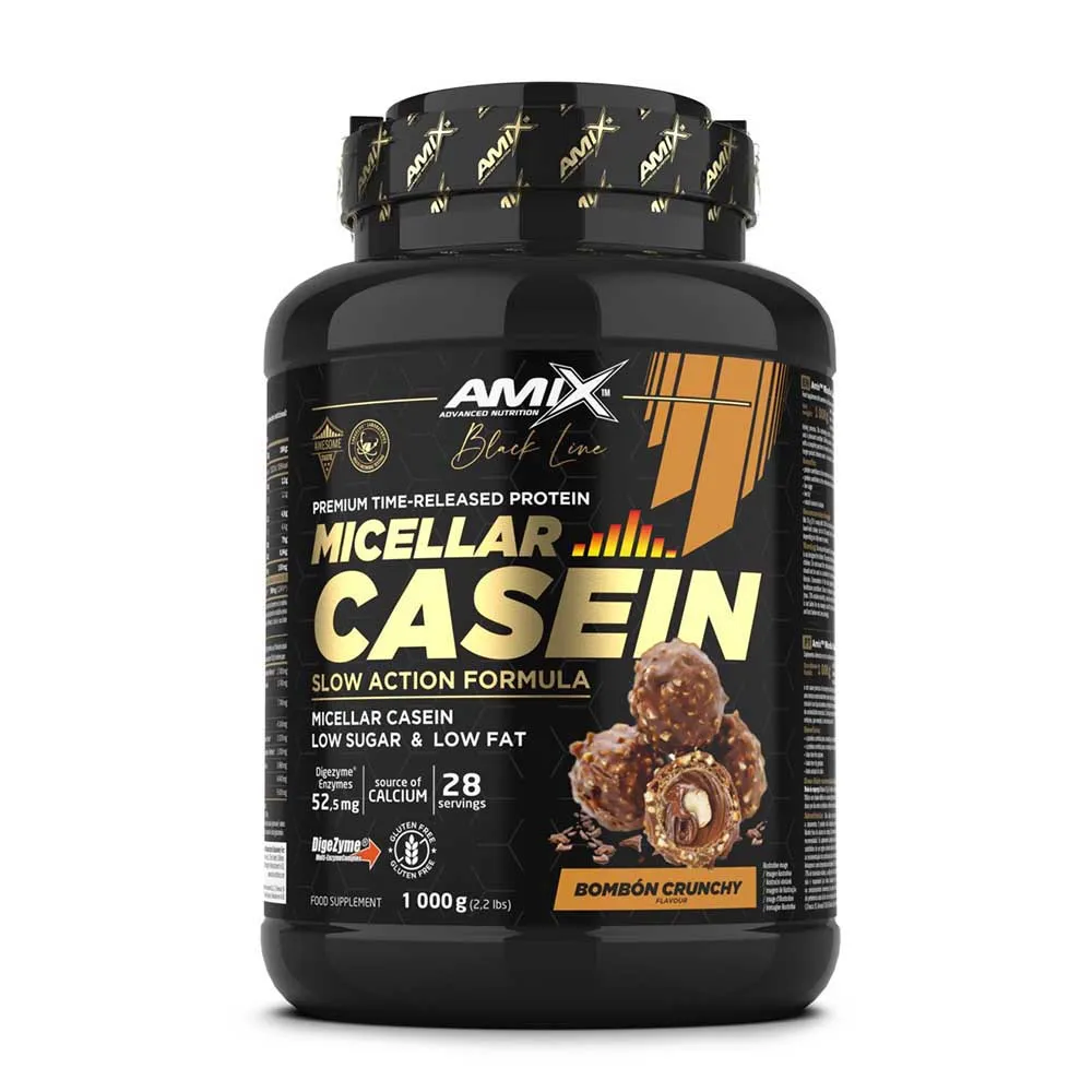 Amix Black Micellar 1kg Casein Protein Knusprige Schokolade, One size Amix Black Micellar 1kg Casein Protein Knusprige Schokolade, One size
